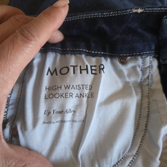 Mother Skinny Jeans High waisted Looker Ankle Size 24 - Picture 9 of 14